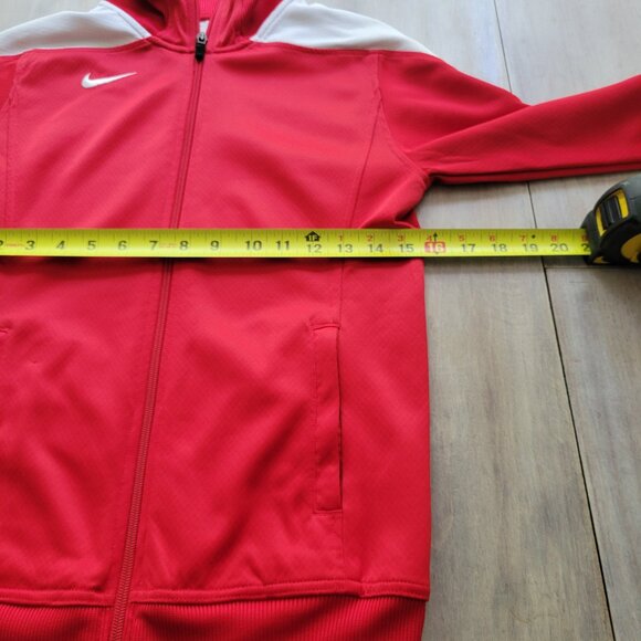 Nike Red Full Zip Dri-FIt Jacket Size Small - Retro Classic Look Unisex - Picture 10 of 13